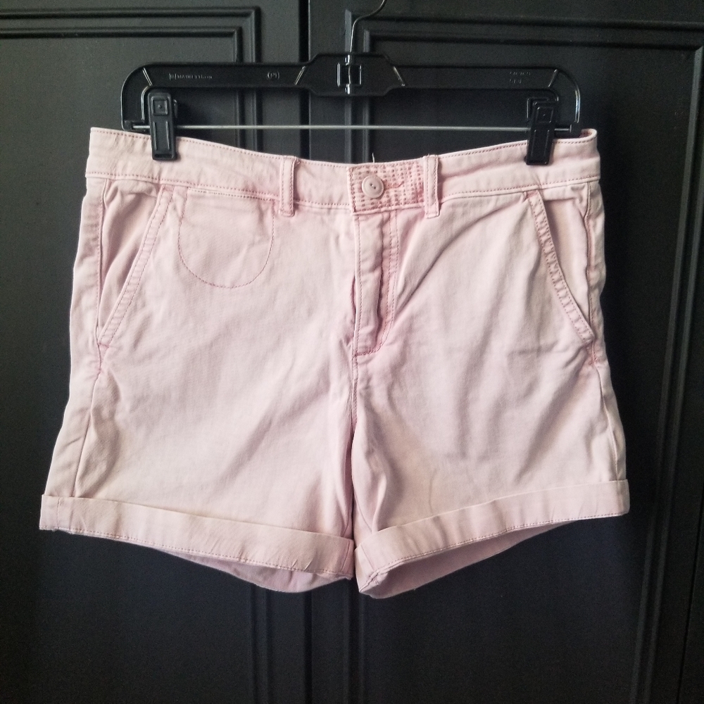 Pink chino shorts